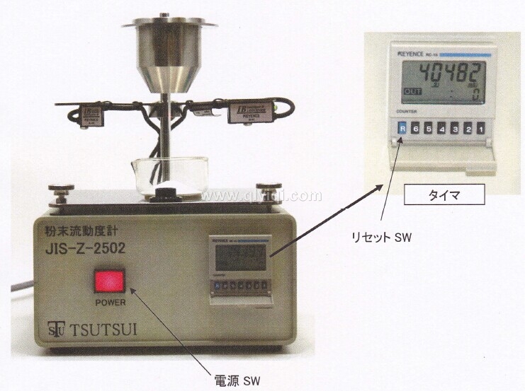 筒井理化原裝進(jìn)口JIS-Z-2502粉末流動(dòng)度計(jì)